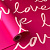 Плёнка для цветов в рулоне Love 56 см*10 м розовый (Барби) 06